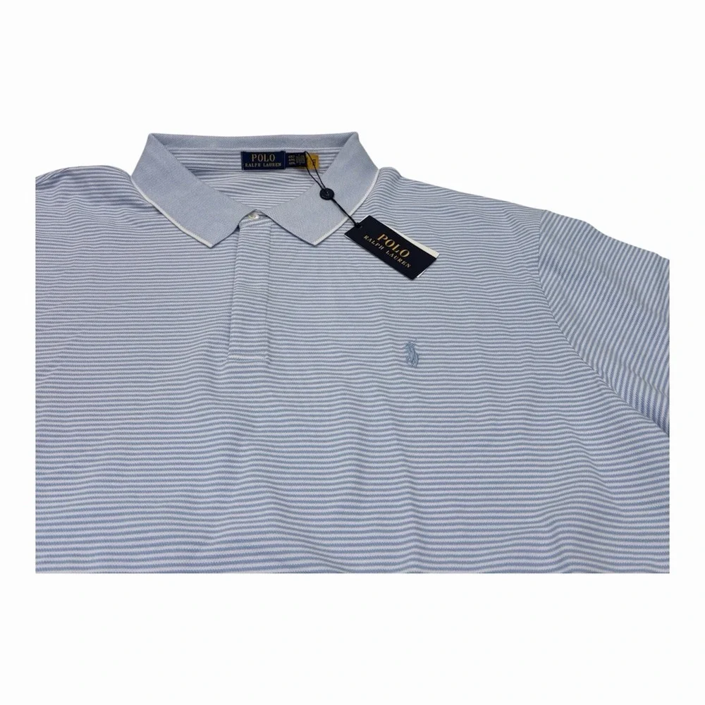 Polo Ralph Lauren Men's Polo Mesh Light Blue  Size 4XLT NWT